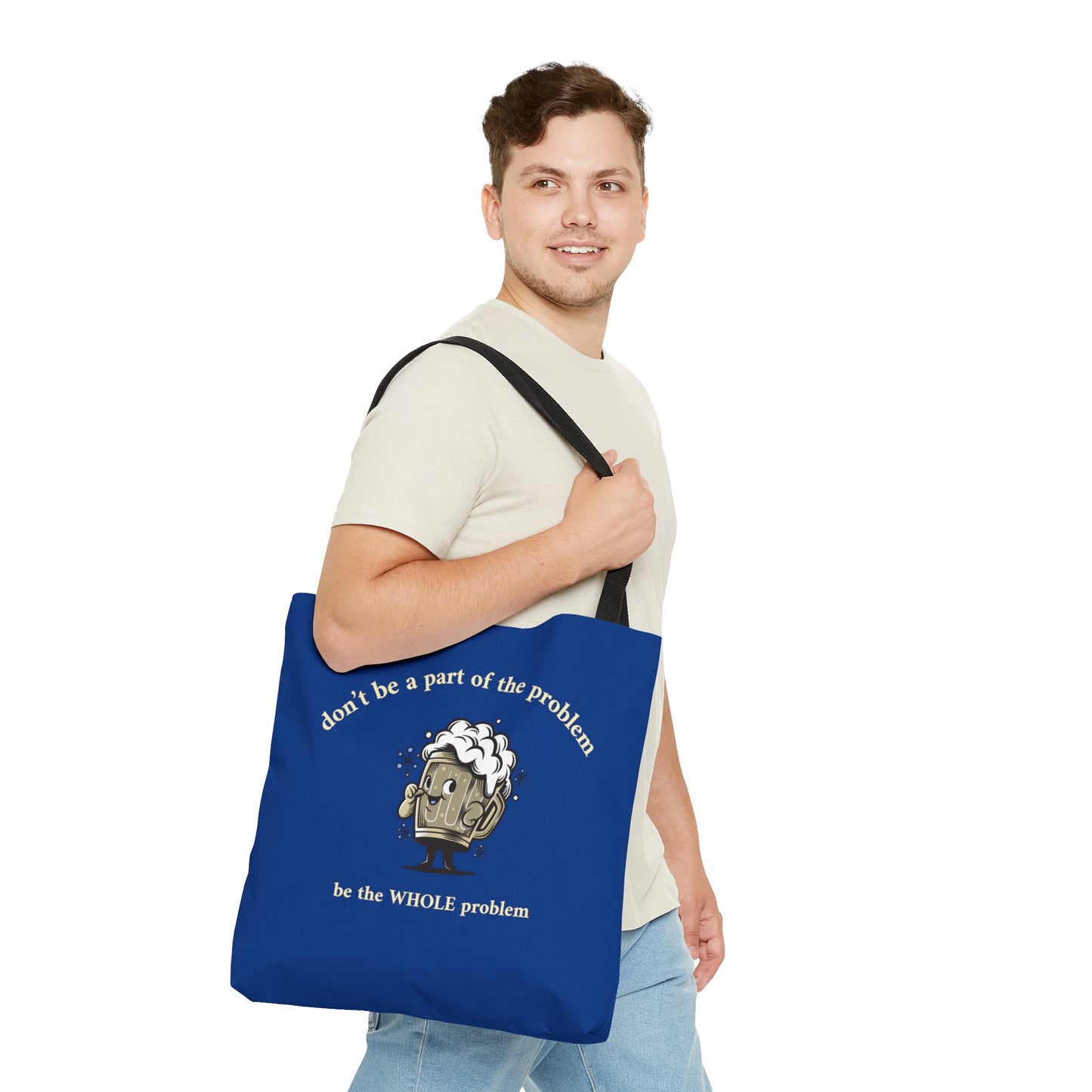 A Part of the Problem Rewd Tees 18" x 17" Beach Tote Bag (AOP)