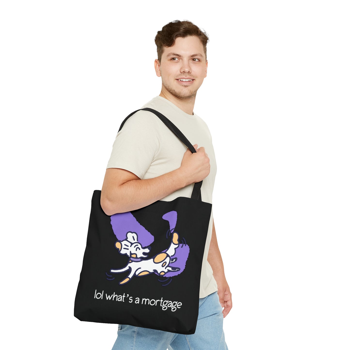 Funny Dog Rewd Tees 18 x 17 Beach Tote Bag (AOP)