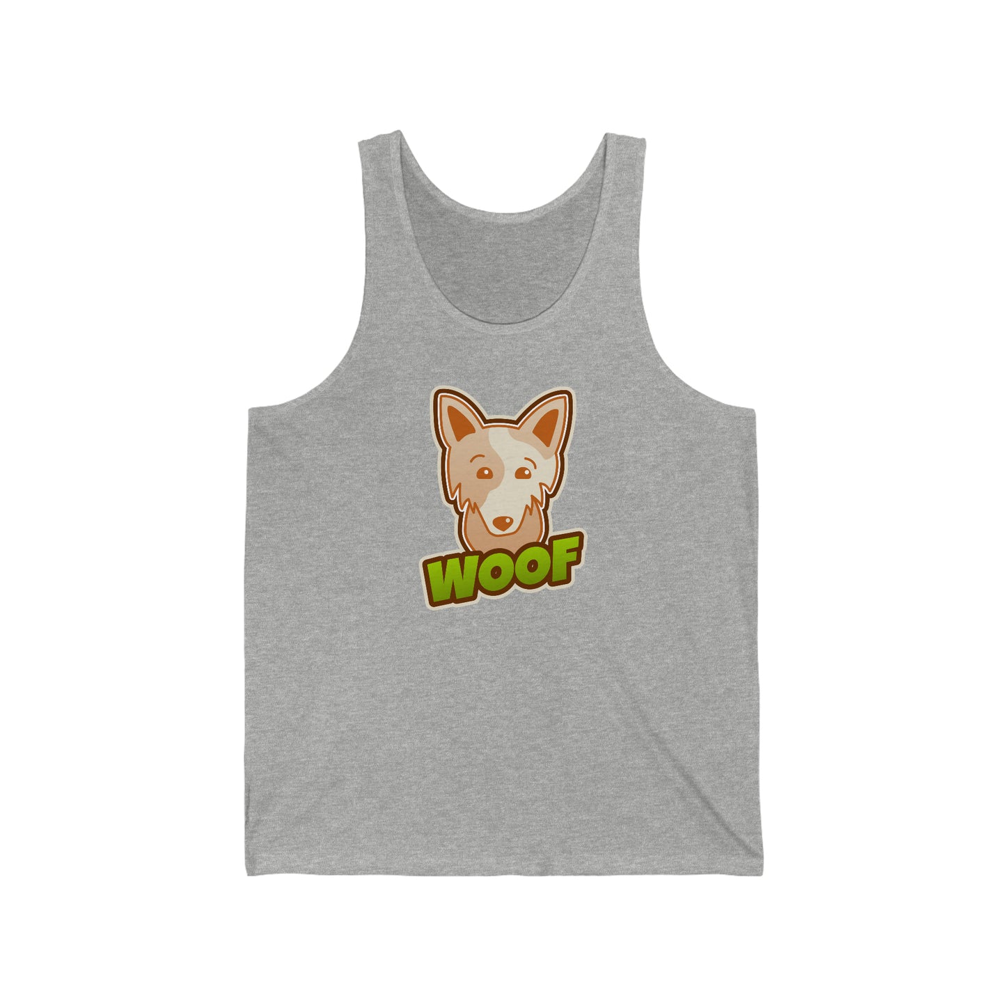 Woof Unisex Jersey Tank - Rewd Tees