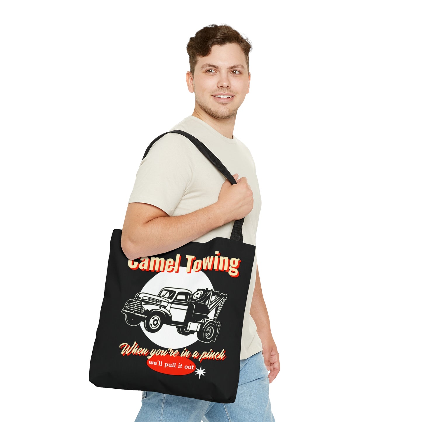 Camel Towing Rewd Tees Beach Tote Bag