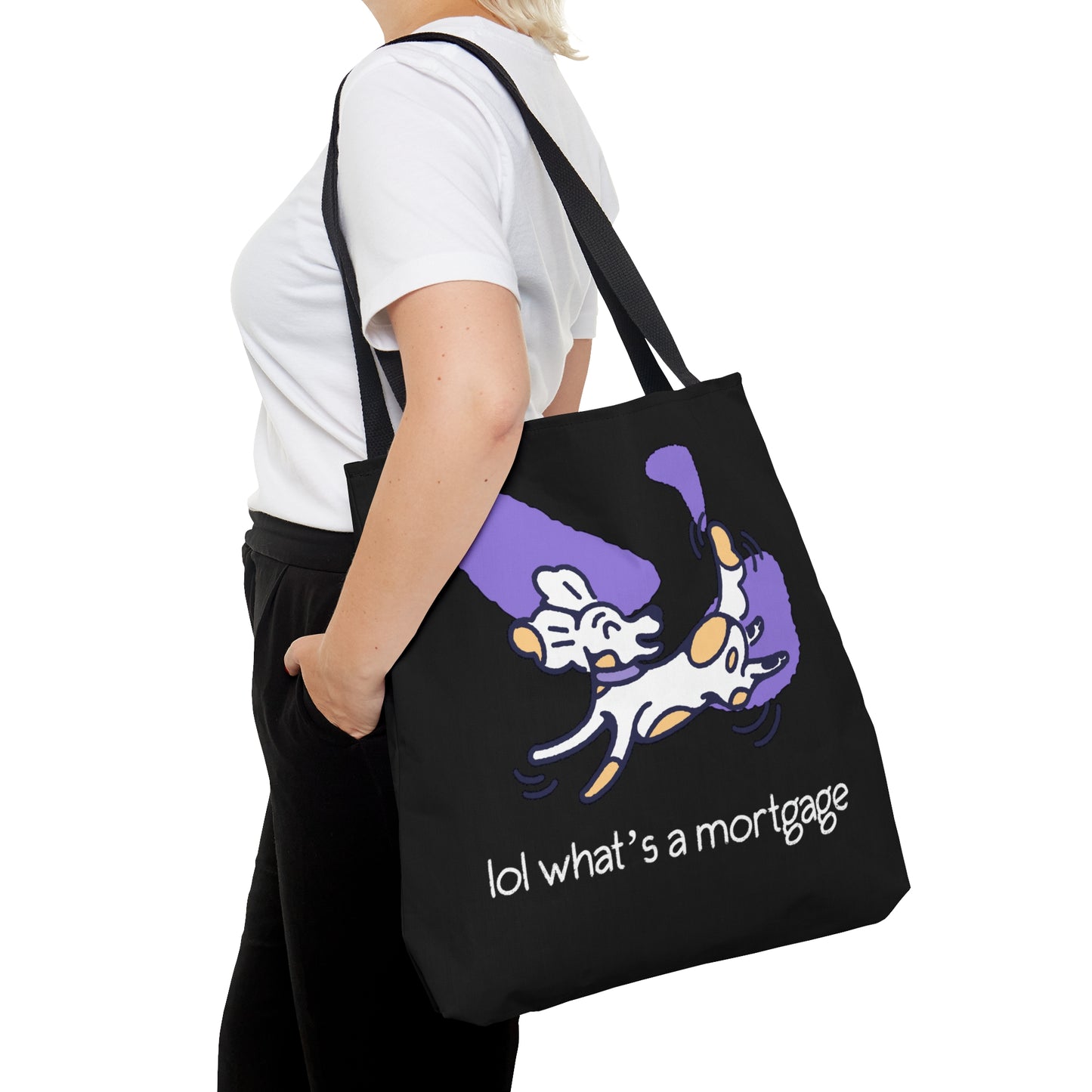 Funny Dog Rewd Tees 18 x 17 Beach Tote Bag (AOP)