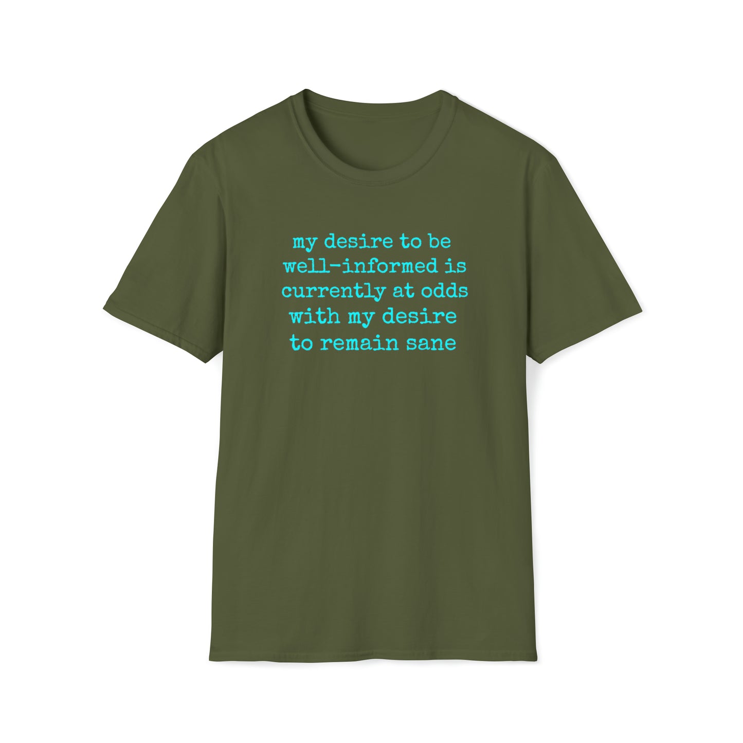 My Desire to Stay Sane Rewd Tees Unisex Softstyle T-Shirt