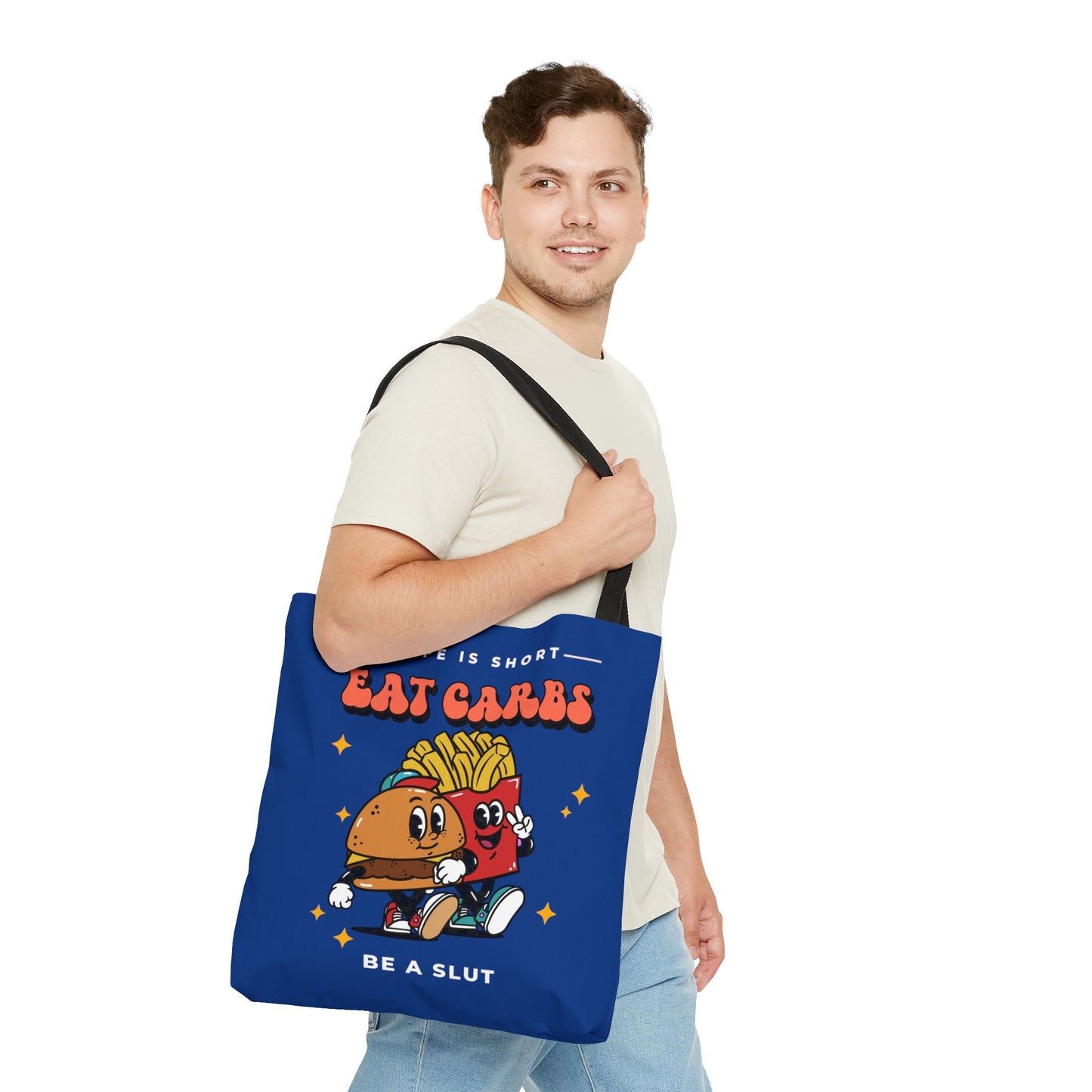 Eat Carbs be a Slut Tote Bag (AOP)