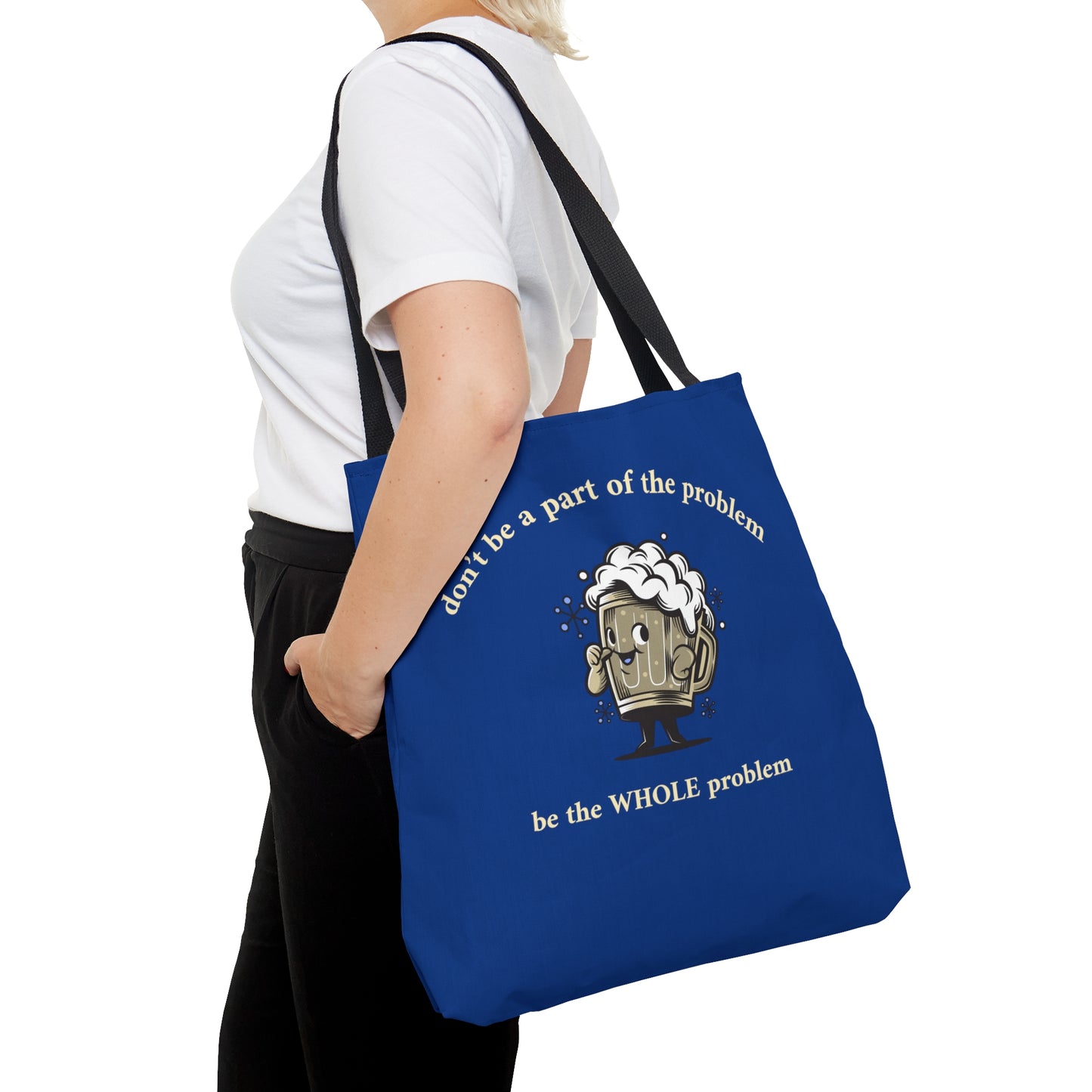 A Part of the Problem Rewd Tees 18" x 17" Beach Tote Bag (AOP)