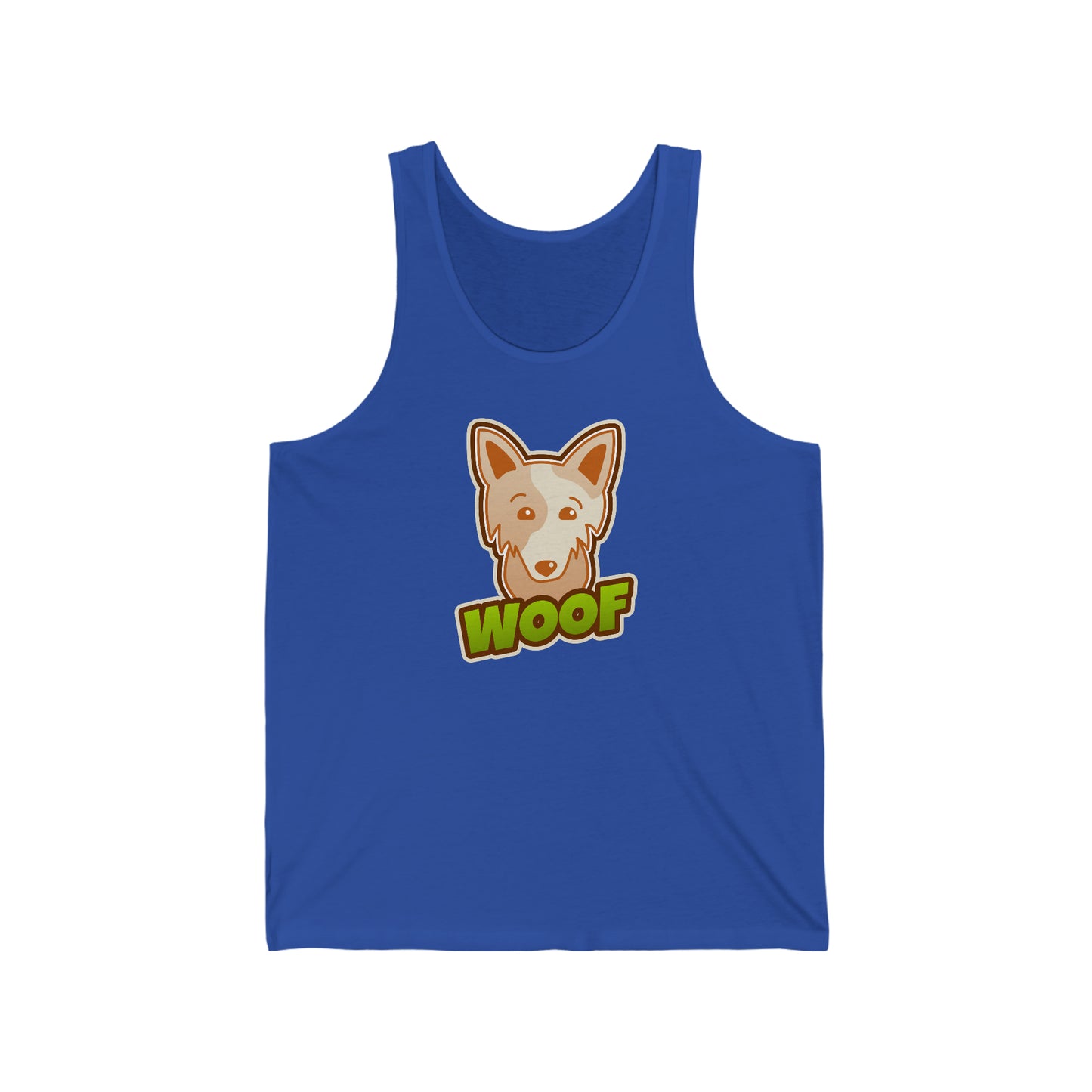 Woof Unisex Jersey Tank - Rewd Tees
