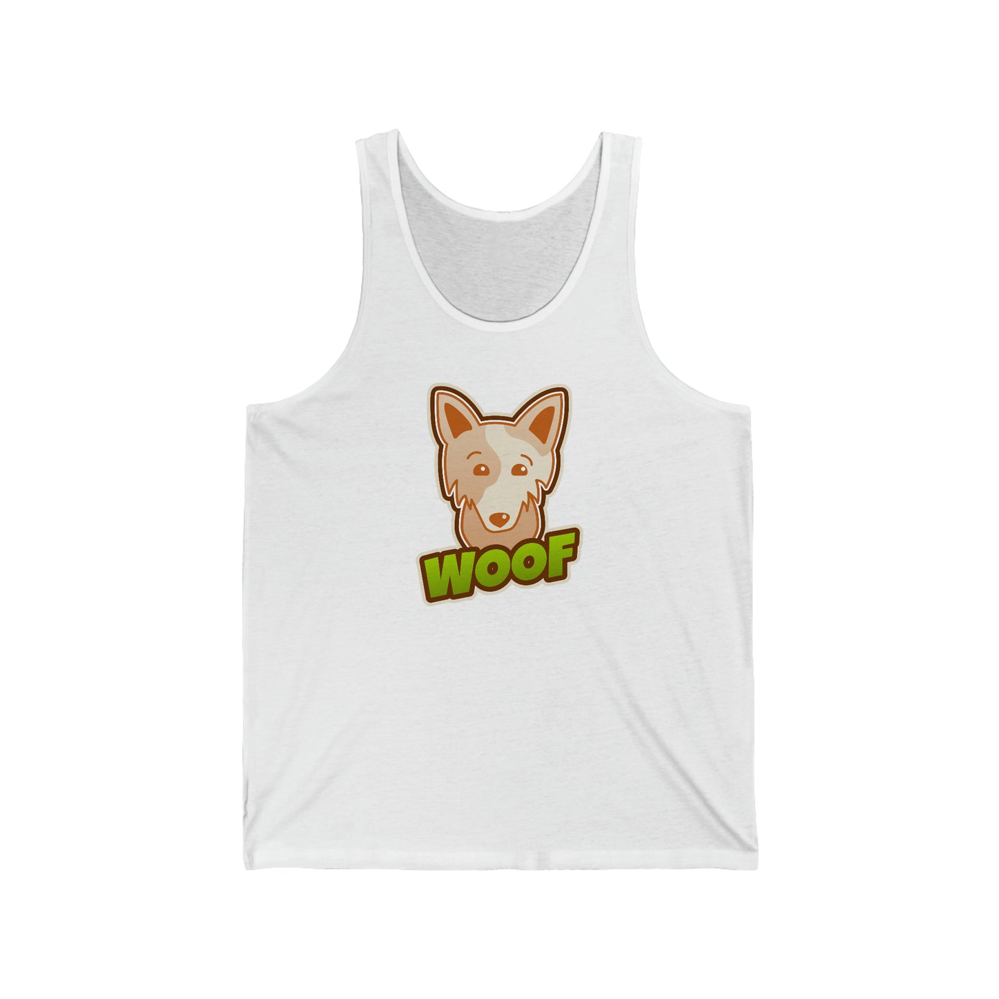Woof Unisex Jersey Tank - Rewd Tees