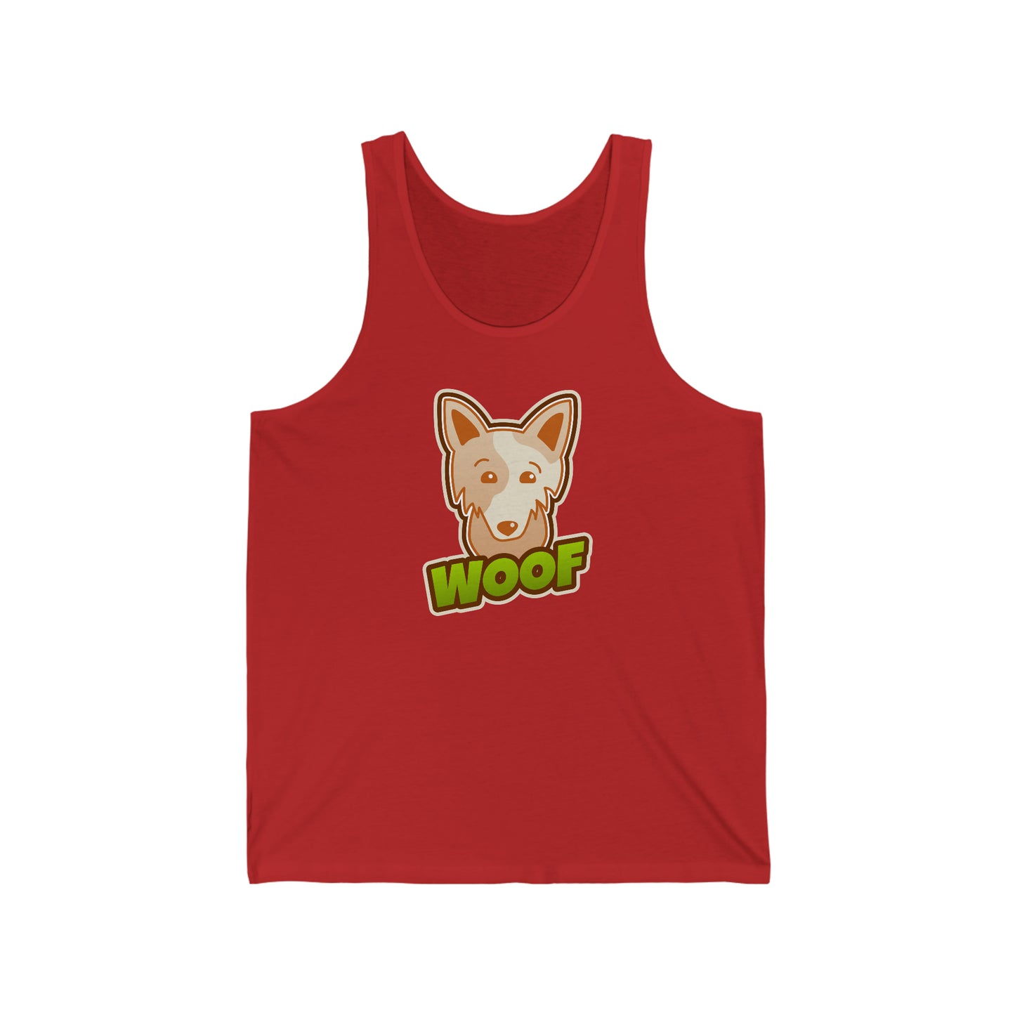 Woof Unisex Jersey Tank - Rewd Tees