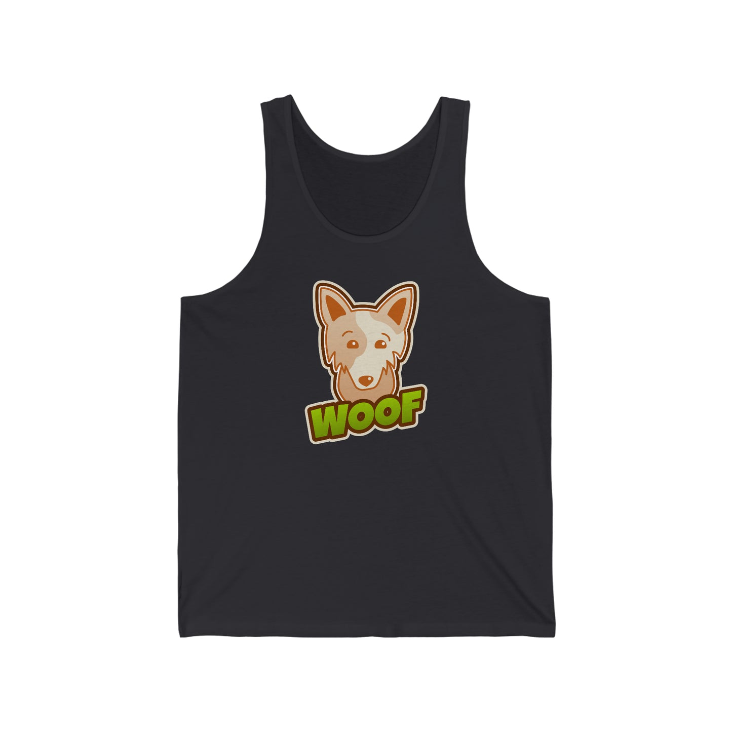 Woof Unisex Jersey Tank - Rewd Tees
