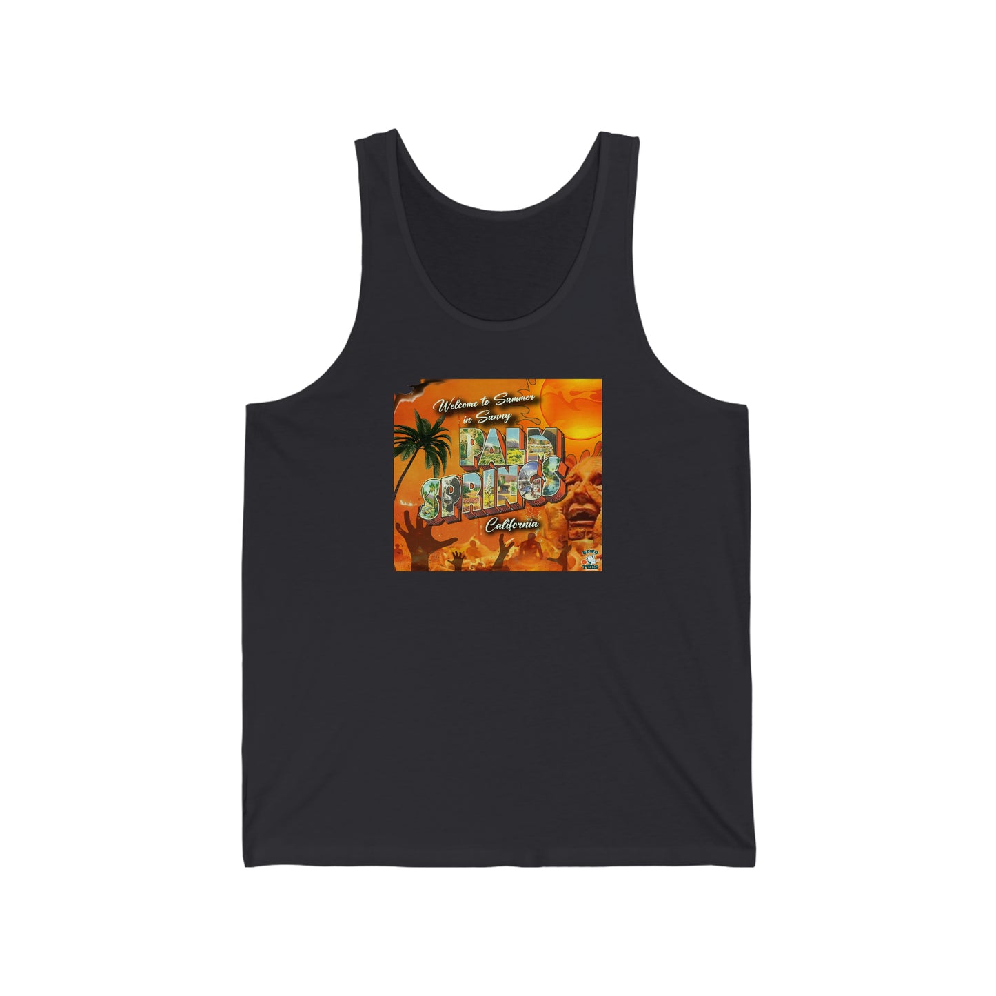 Summer in Palm Springs Unisex Jersey Tank Top