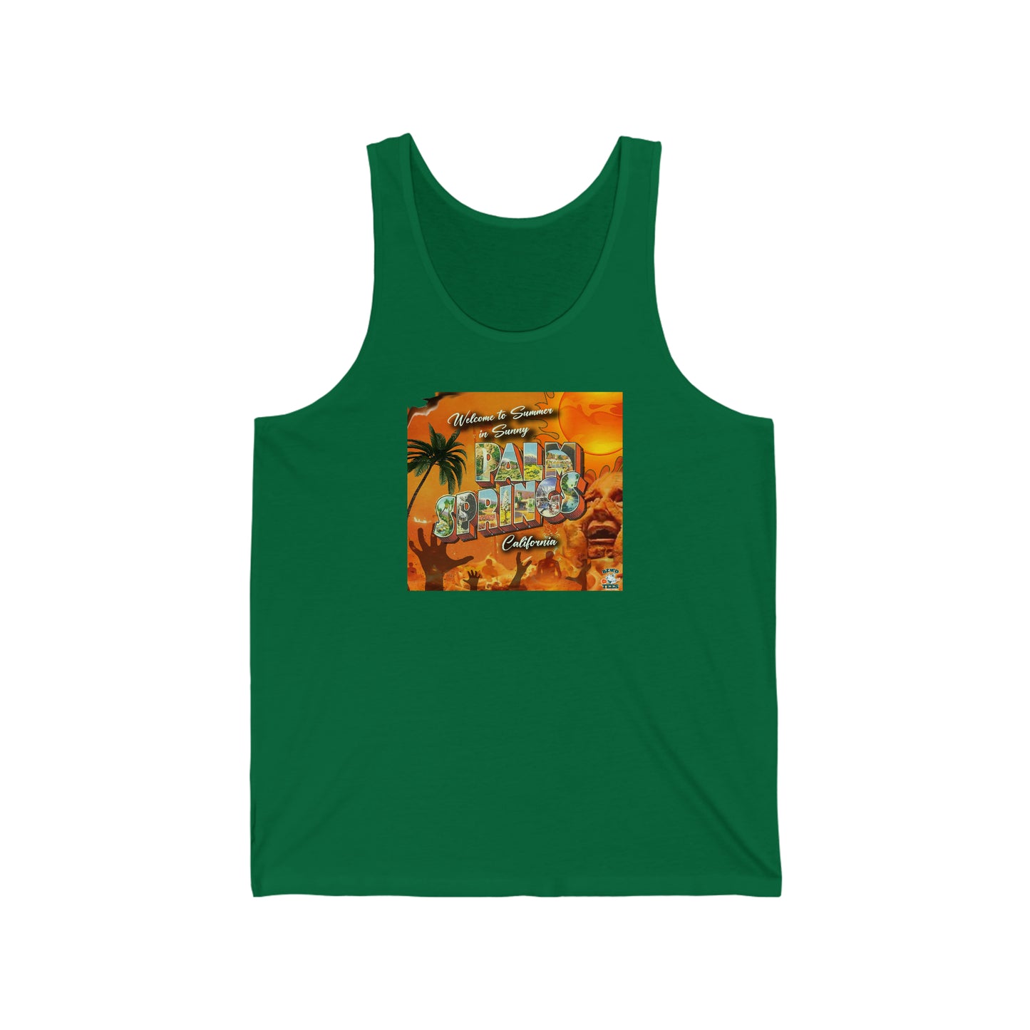 Summer in Palm Springs Unisex Jersey Tank Top
