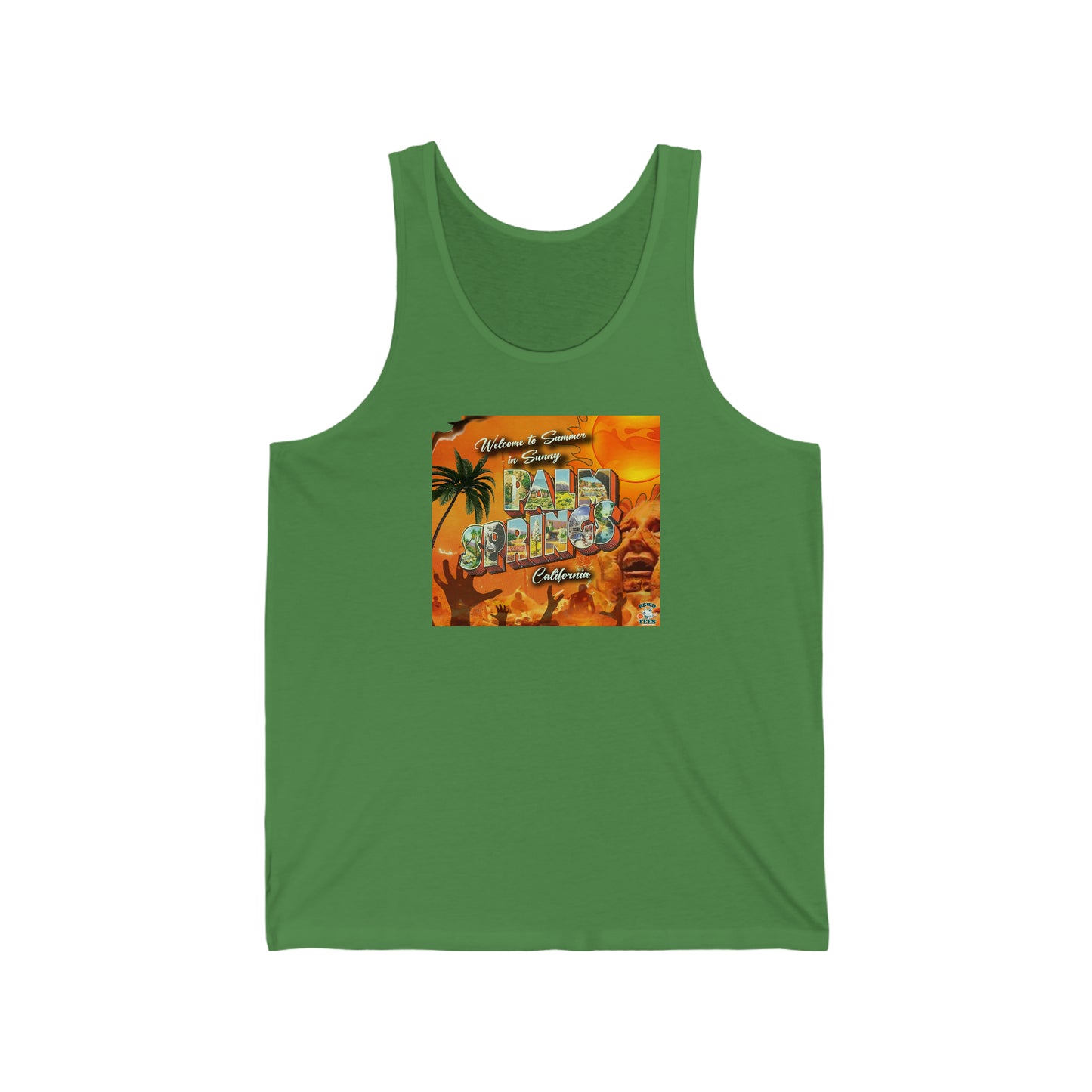 Summer in Palm Springs Unisex Jersey Tank Top