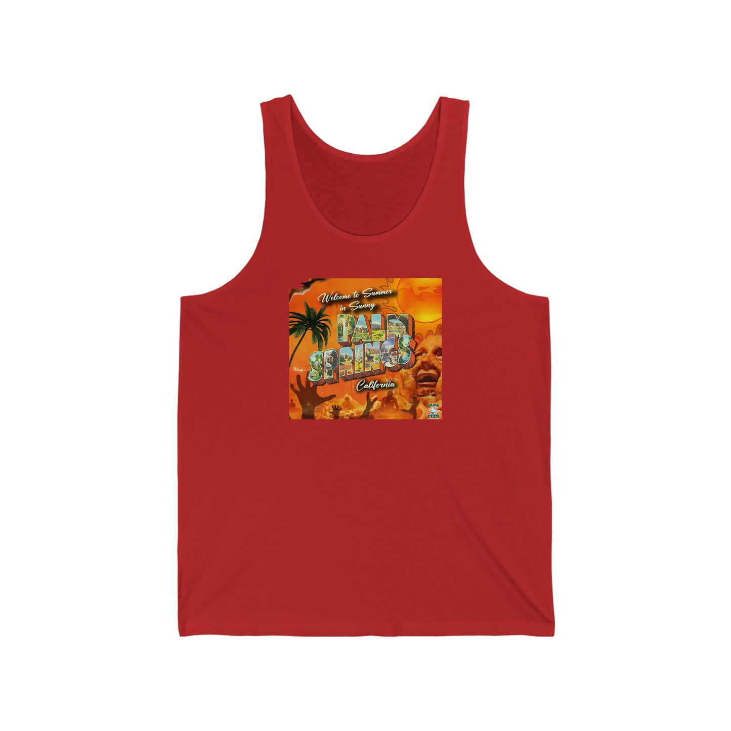 Summer in Palm Springs Unisex Jersey Tank Top