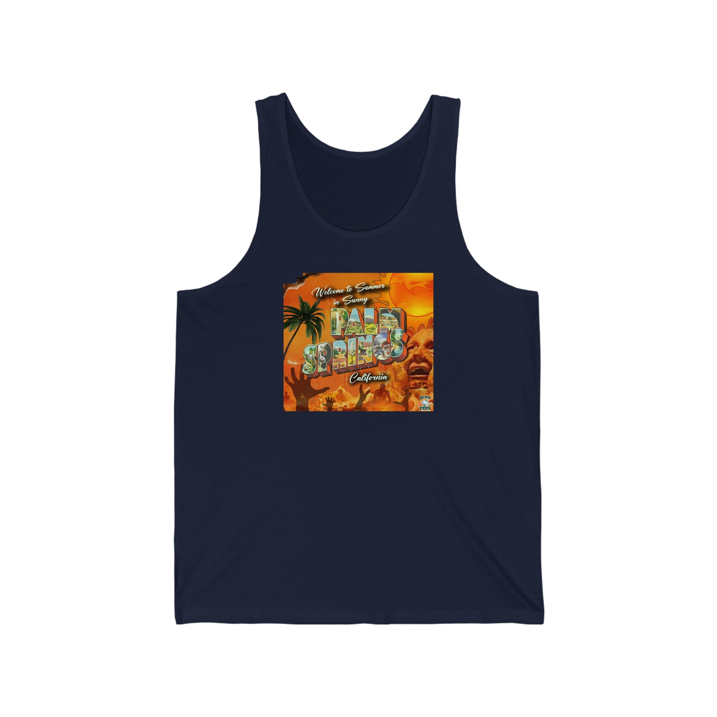Summer in Palm Springs Unisex Jersey Tank Top