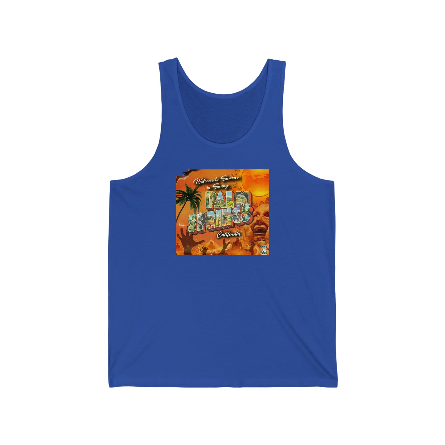Summer in Palm Springs Unisex Jersey Tank Top