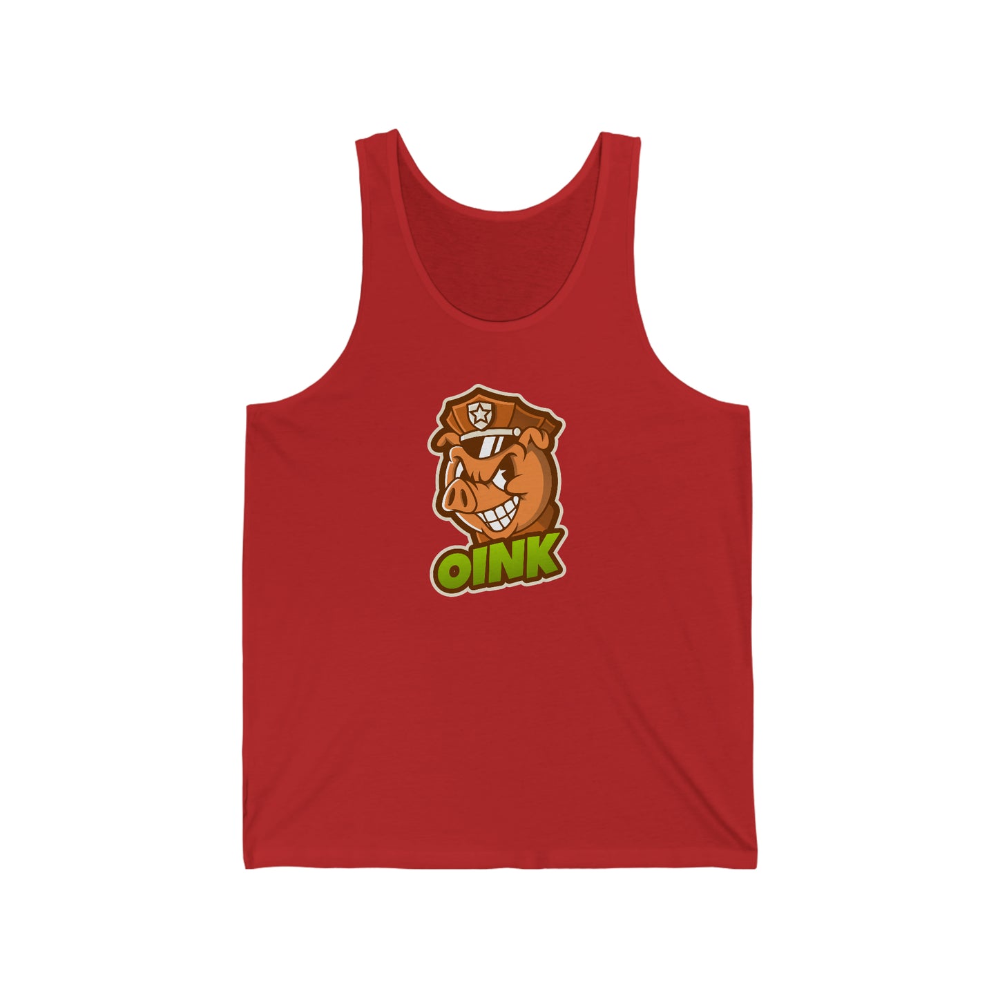 Oink Unisex Jersey Tank - Rewd Tees