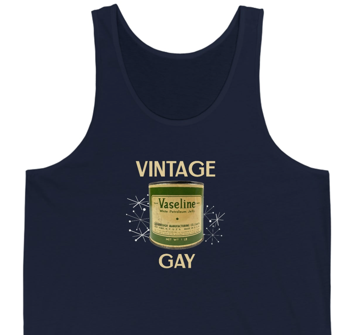 Vintage Gay Vaseline Unisex Jersey Tank - Rewd Tees