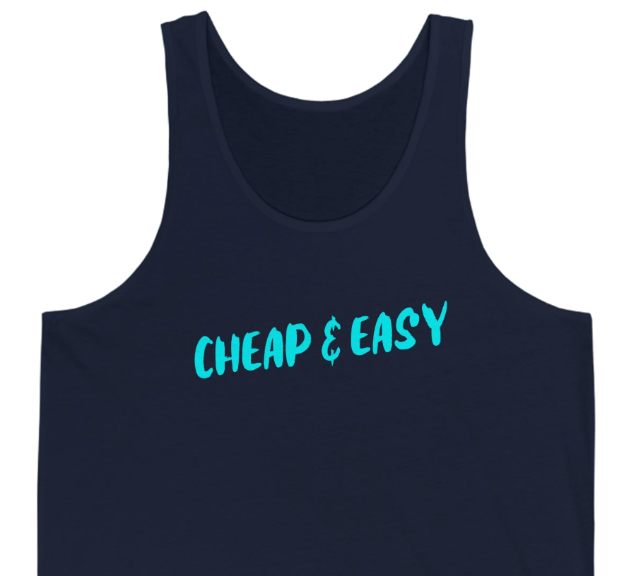 Cheap & Easy Unisex Jersey Tank