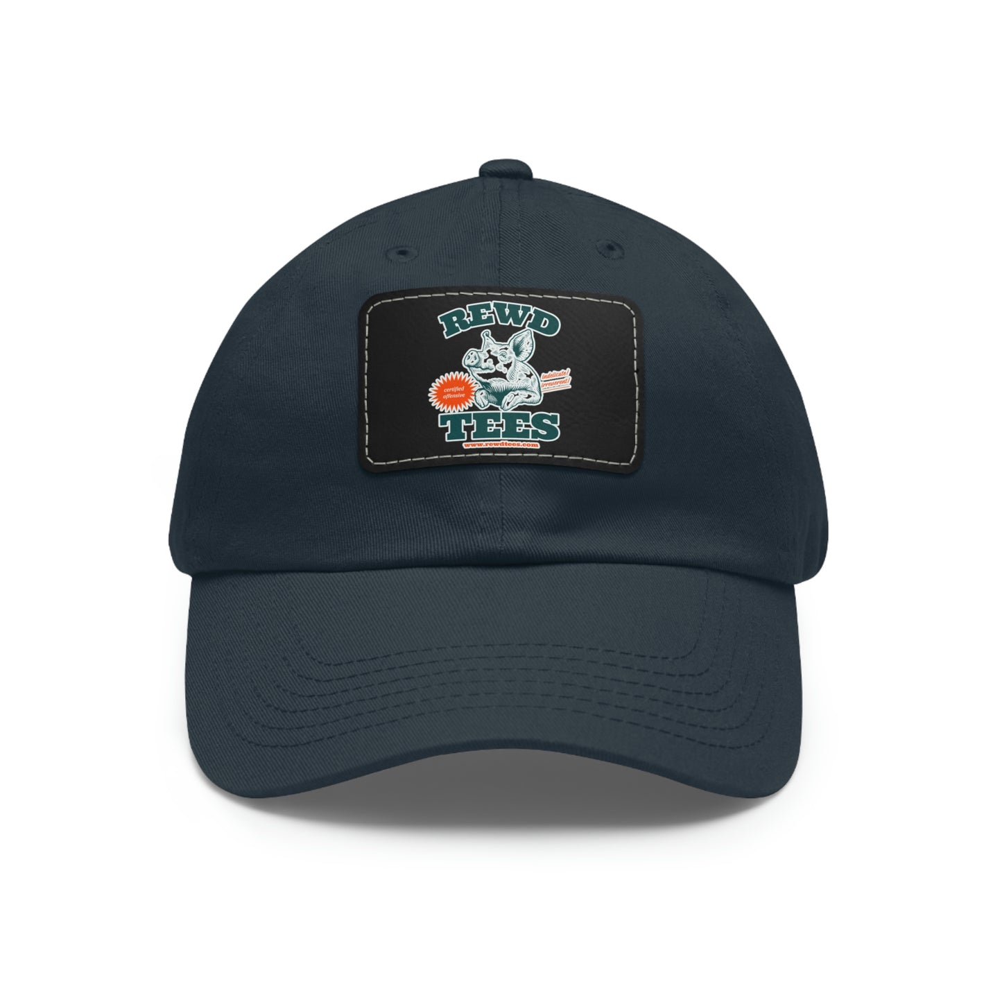 Rewd Tees Logo cap with Leather Patch (Rectangle)