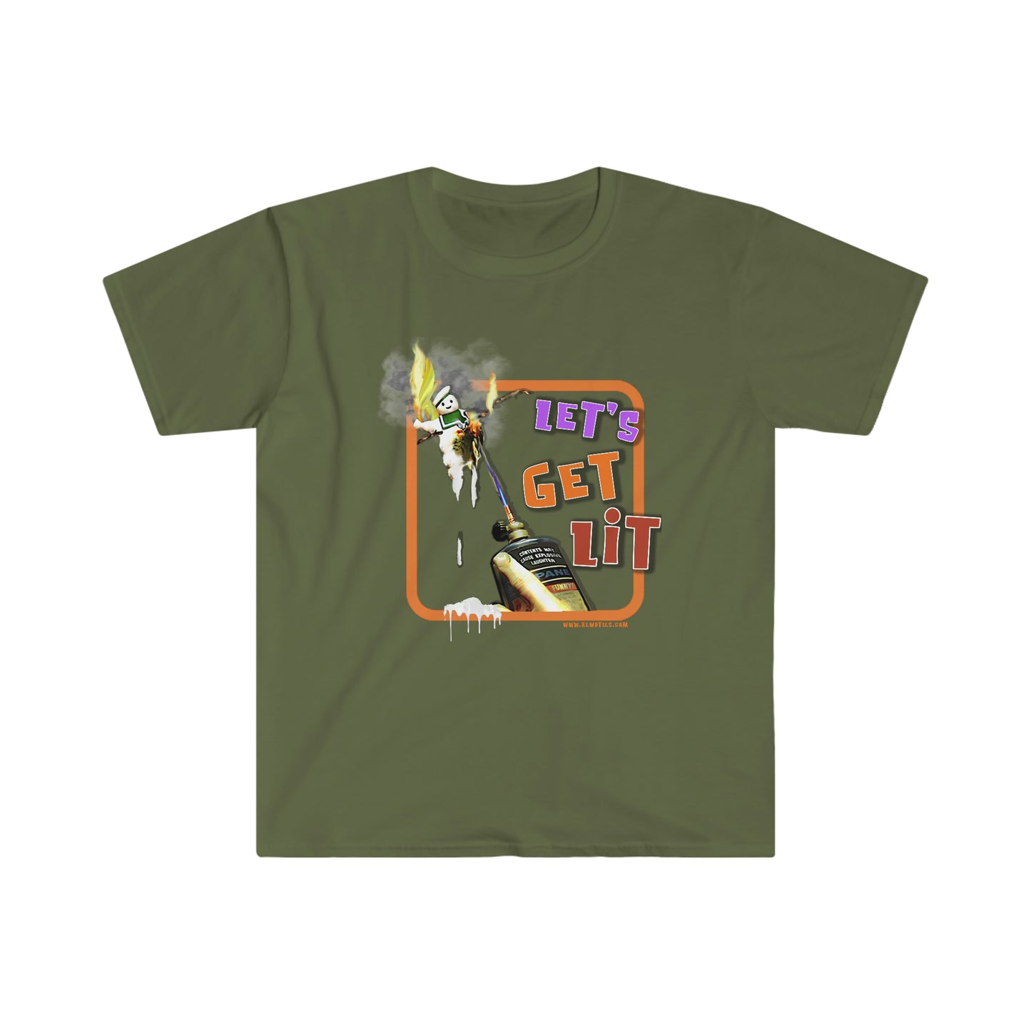 Let's Get Lit Unisex Softstyle funny T-Shirt