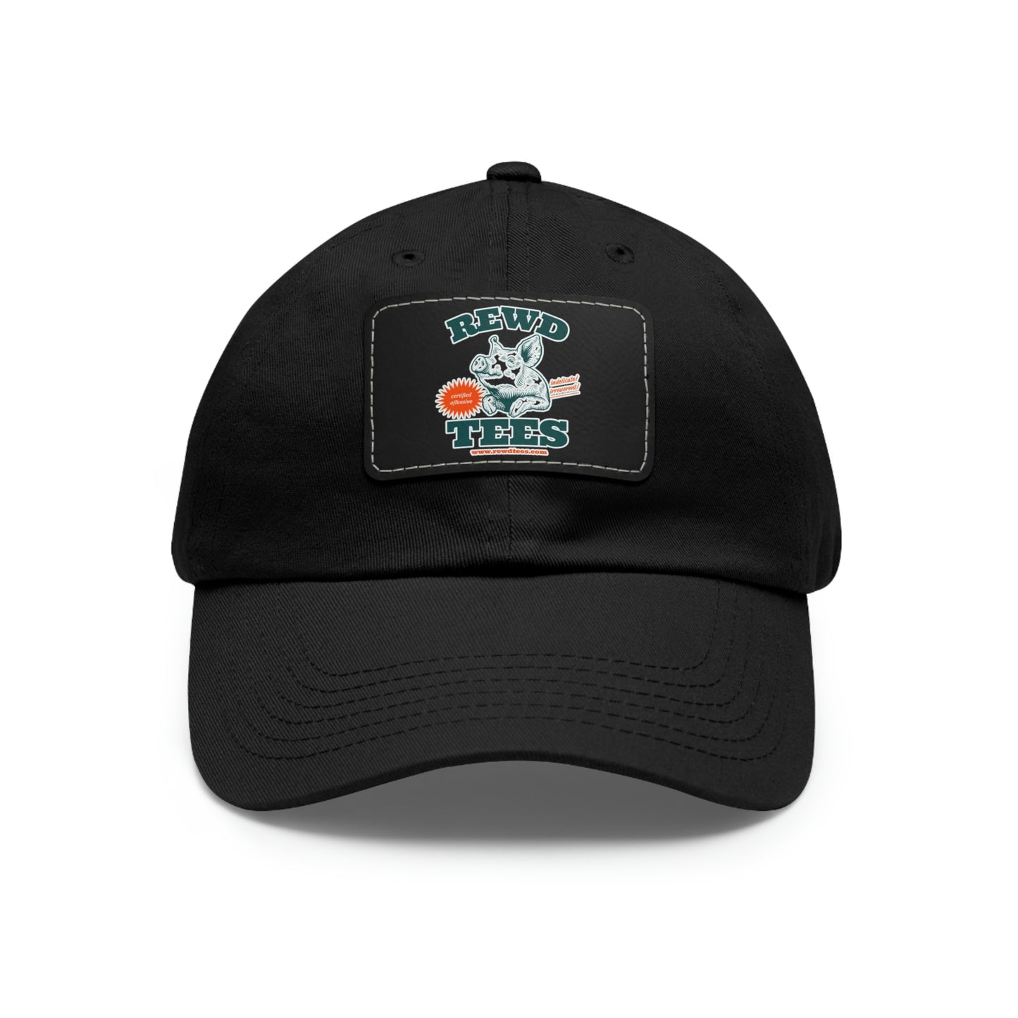 Rewd Tees Logo cap with Leather Patch (Rectangle)