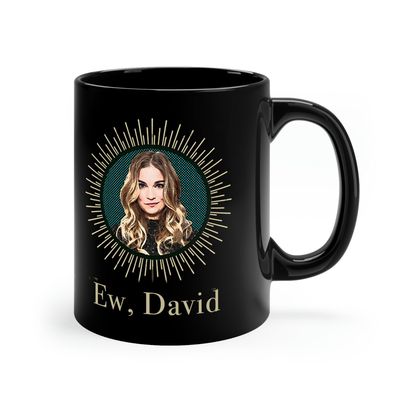 Schitt's Creek Alexis Rose Ew David 11oz Black Mug