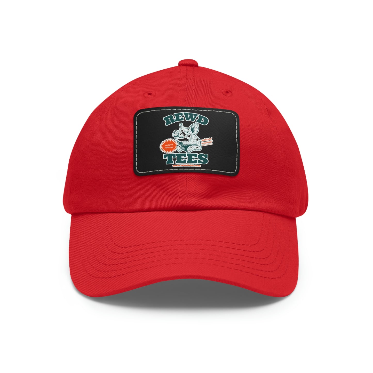Rewd Tees Logo cap with Leather Patch (Rectangle)