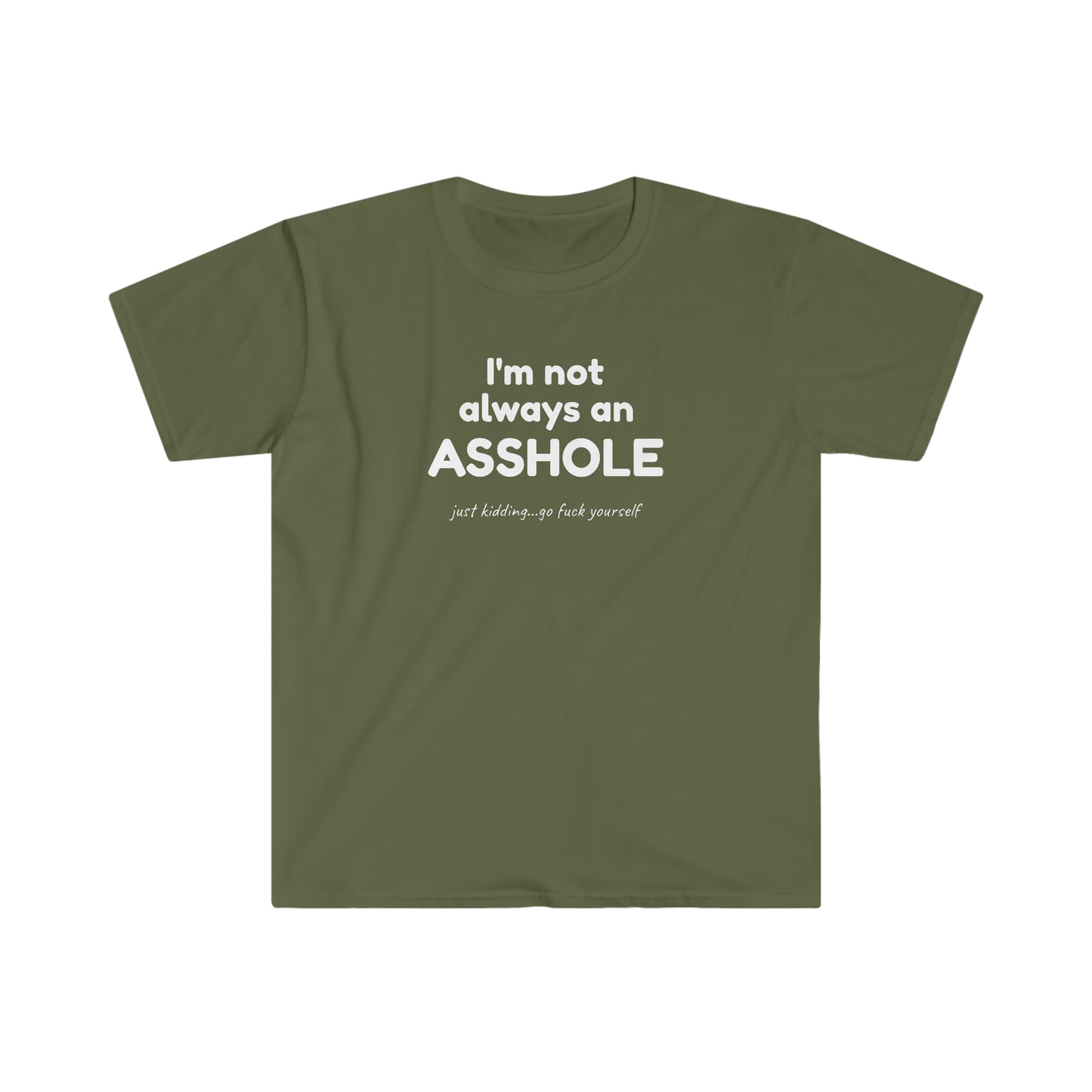 Rewd Tees Not Always an Asshole Unisex Softstyle funny T-Shirt