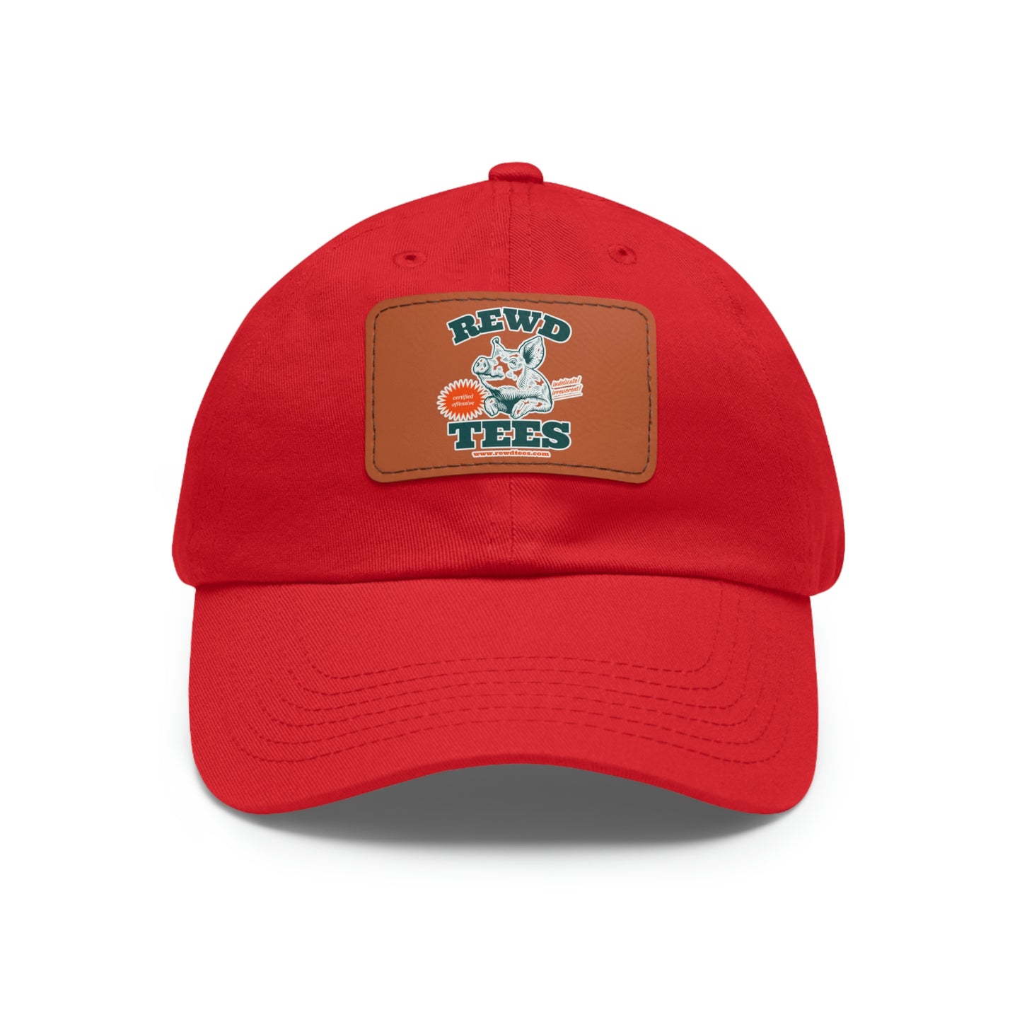 Rewd Tees Logo cap with Leather Patch (Rectangle)