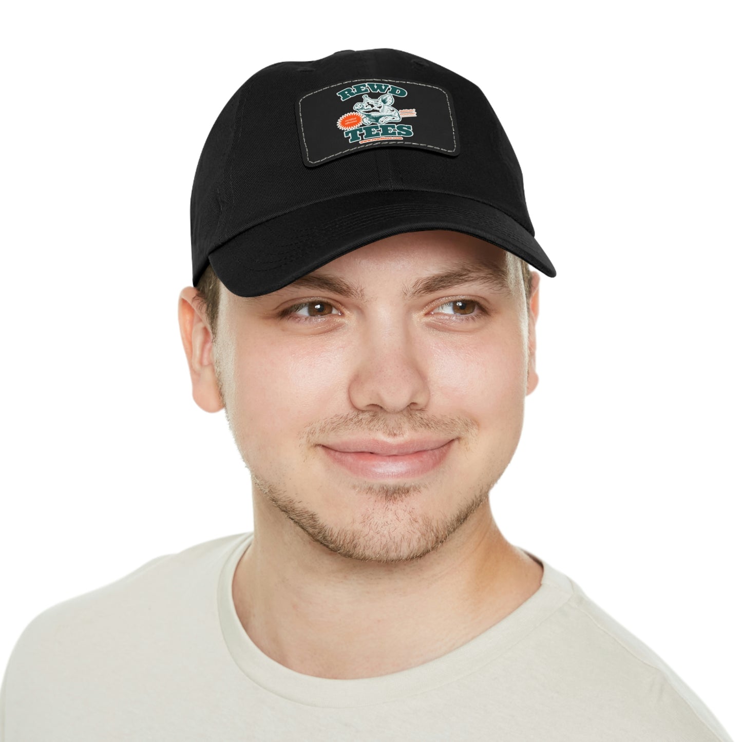 Rewd Tees Logo cap with Leather Patch (Rectangle)