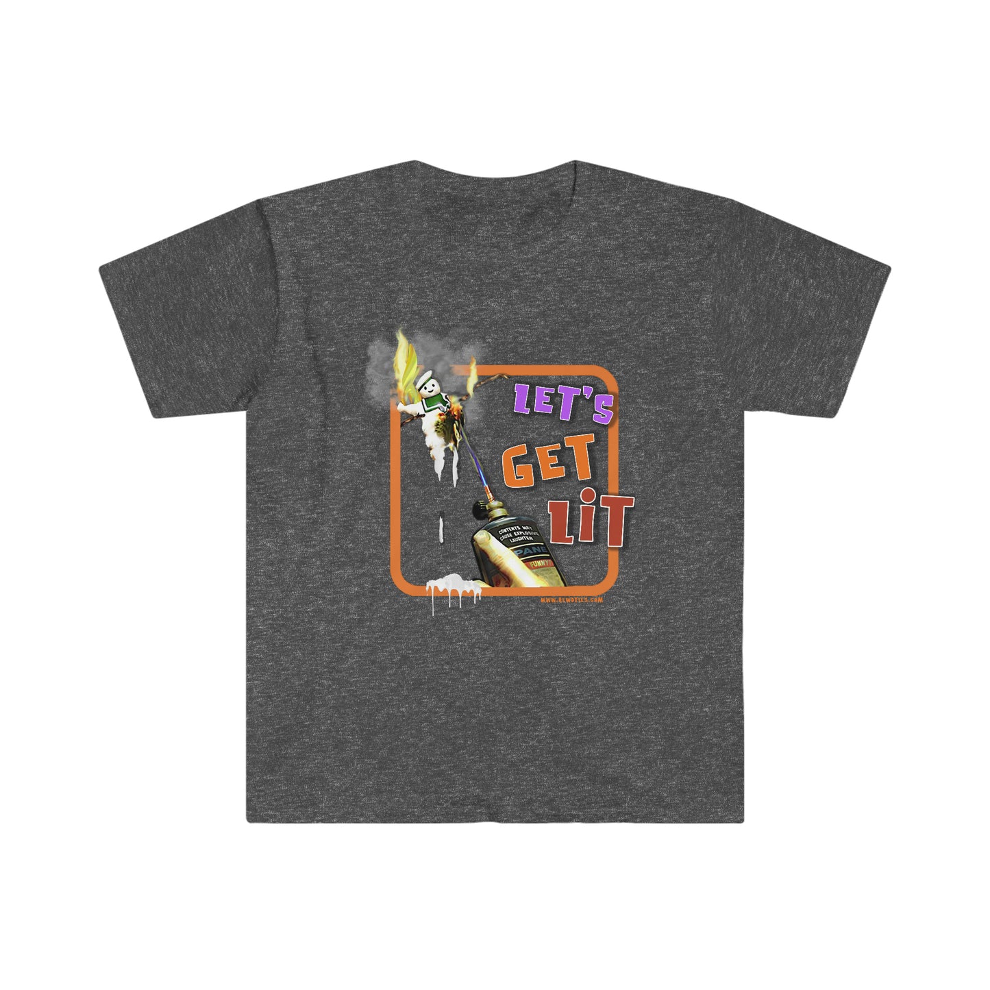 Let's Get Lit Unisex Softstyle funny T-Shirt