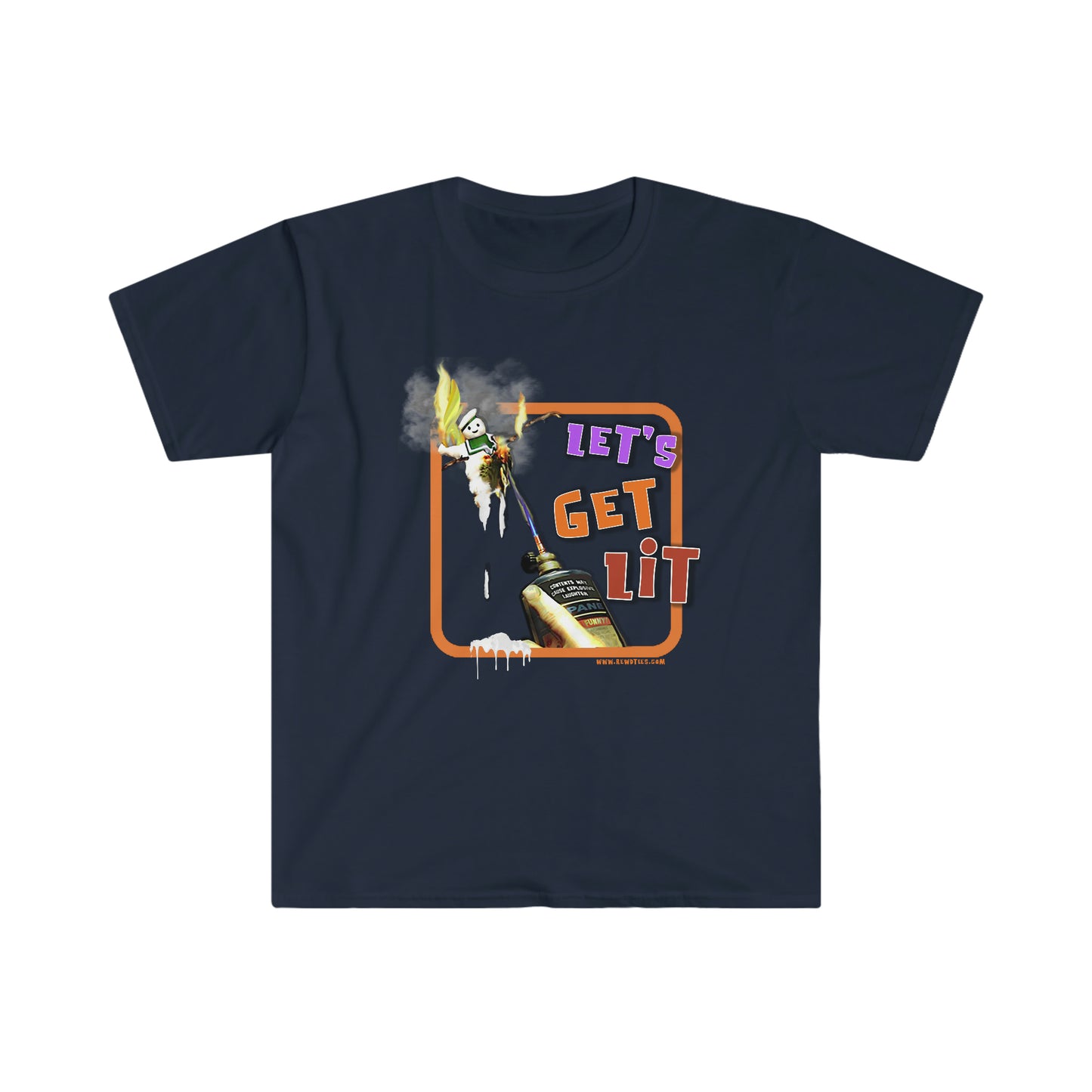 Let's Get Lit Unisex Softstyle funny T-Shirt