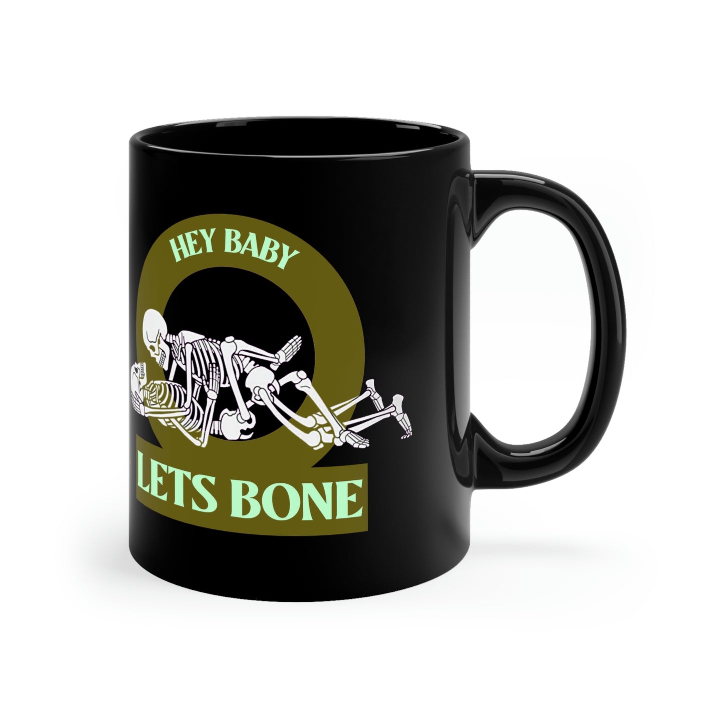 LETS BONE 11oz Black Mug