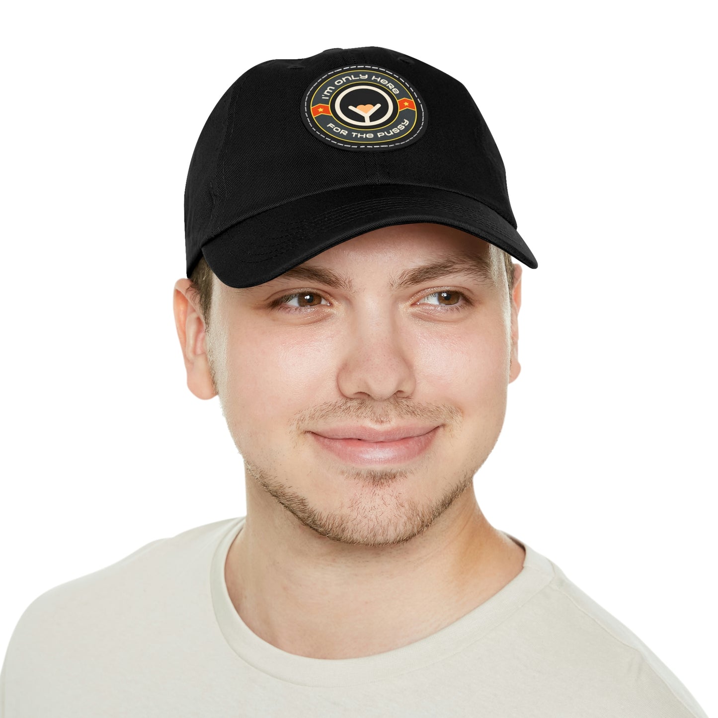 Only Here for the Pussy cap with Leather Patch