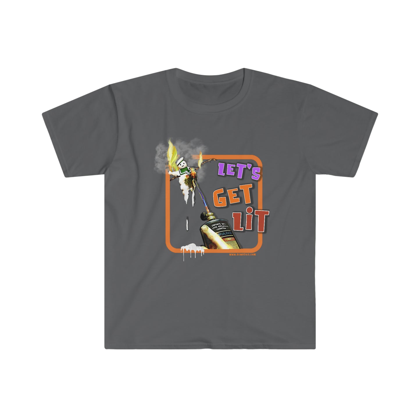 Let's Get Lit Unisex Softstyle funny T-Shirt