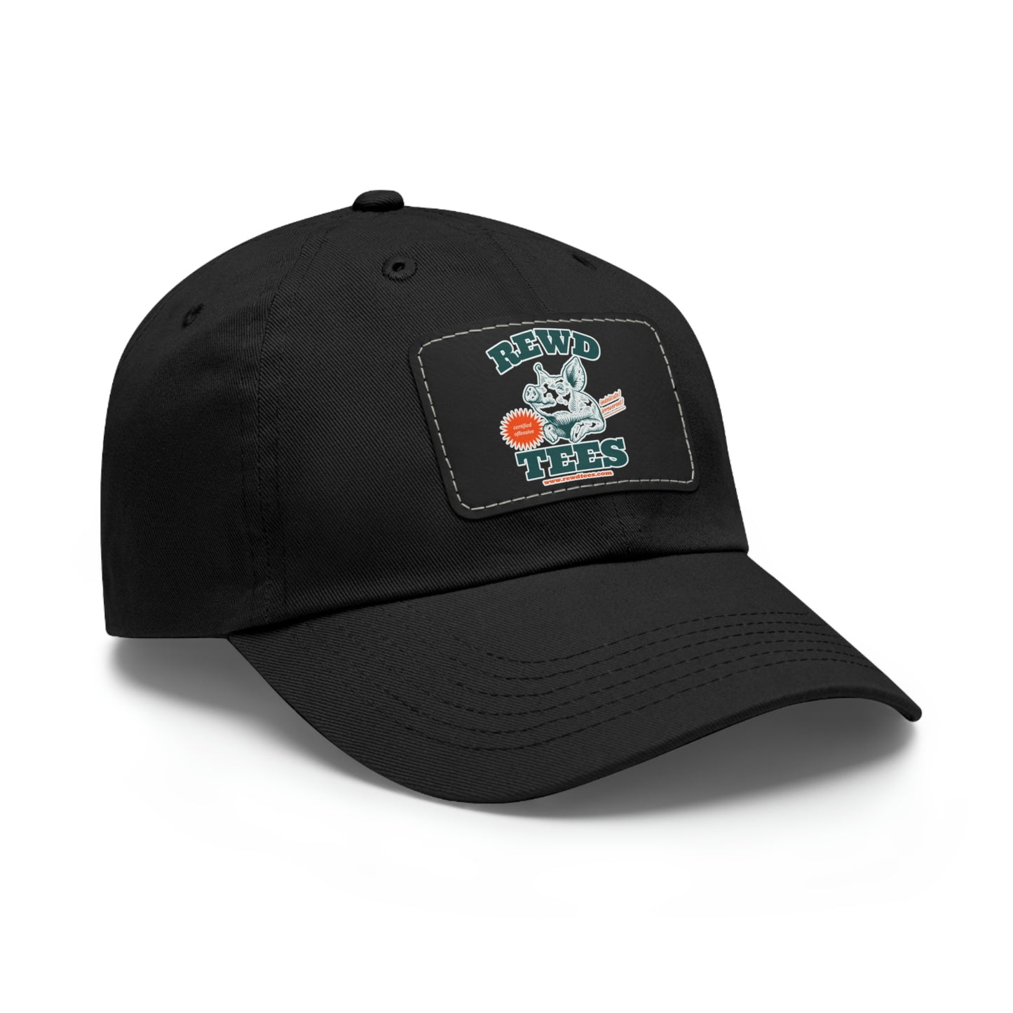 Rewd Tees Logo cap with Leather Patch (Rectangle)