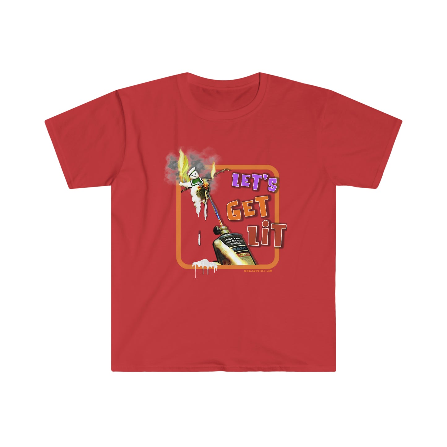 Let's Get Lit Unisex Softstyle funny T-Shirt