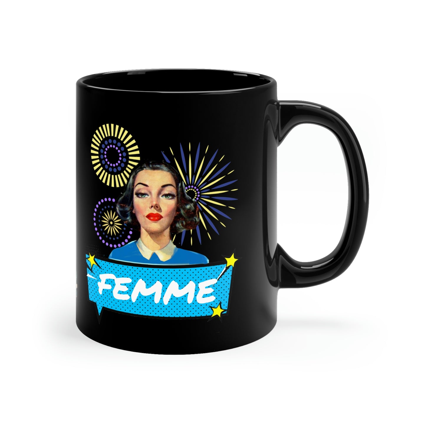 Femme Mug Black 11 oz LGBT