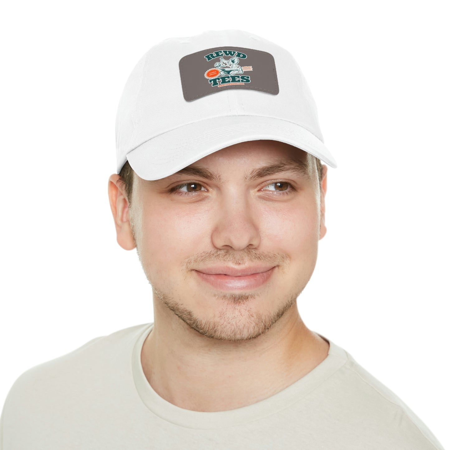 Rewd Tees Logo cap with Leather Patch (Rectangle)