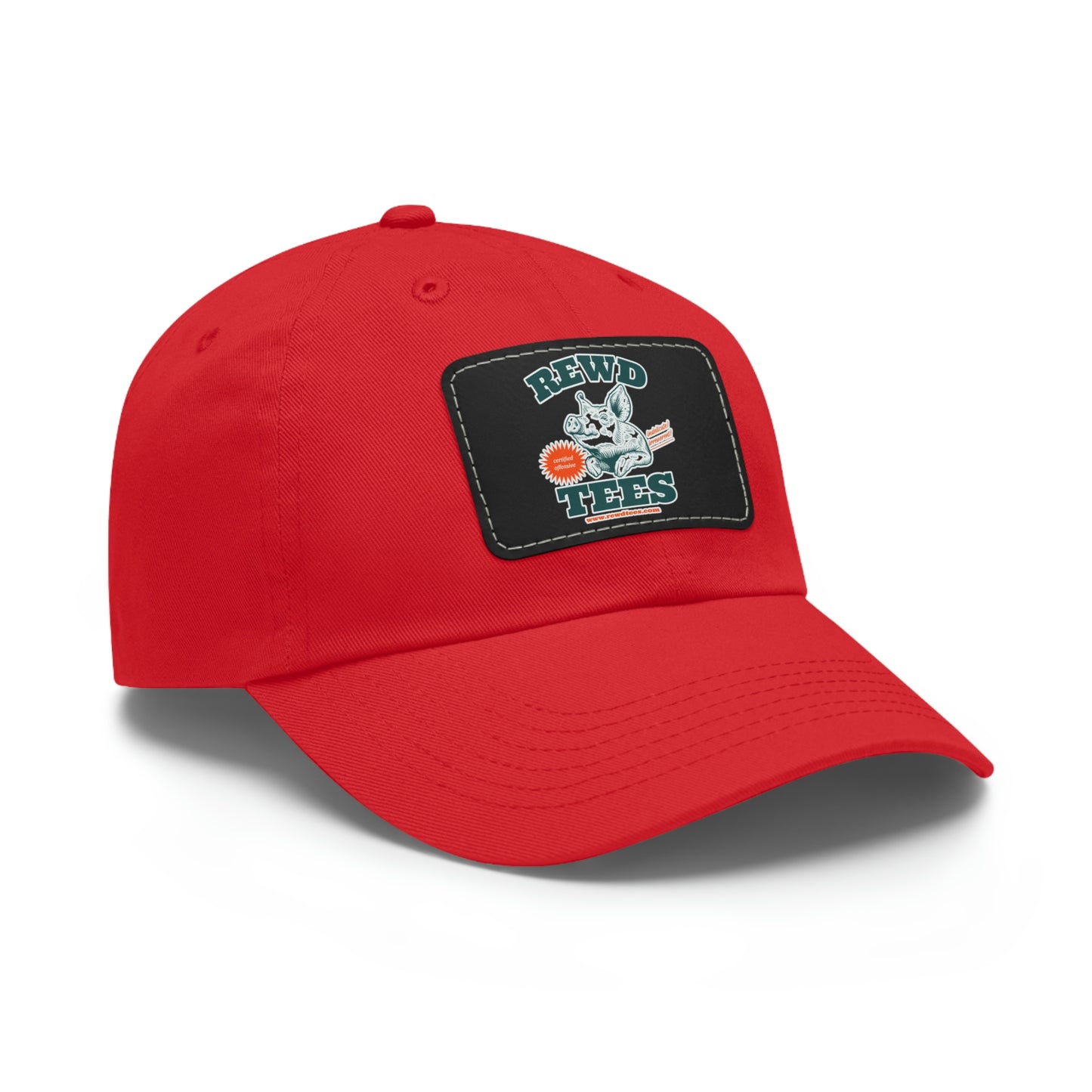 Rewd Tees Logo cap with Leather Patch (Rectangle)