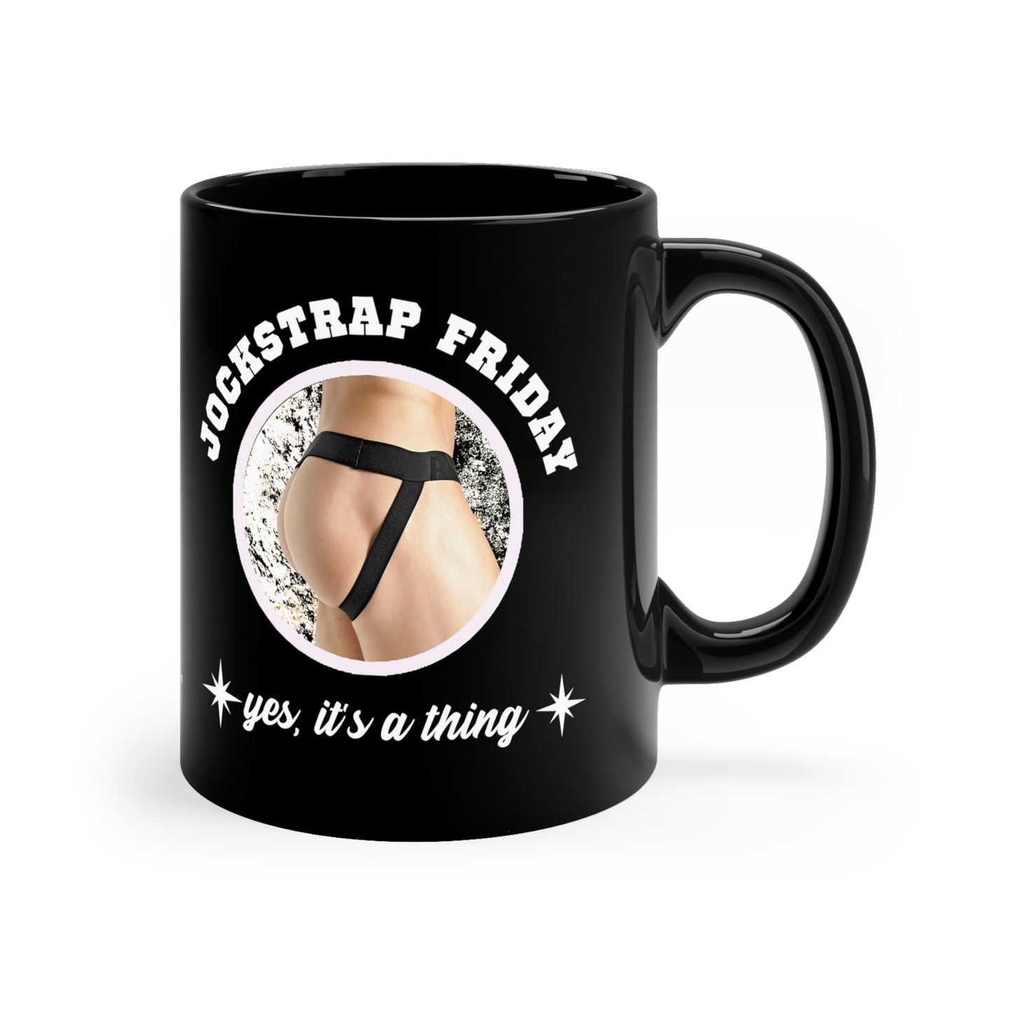 Jockstrap Friday 11oz Black Mug