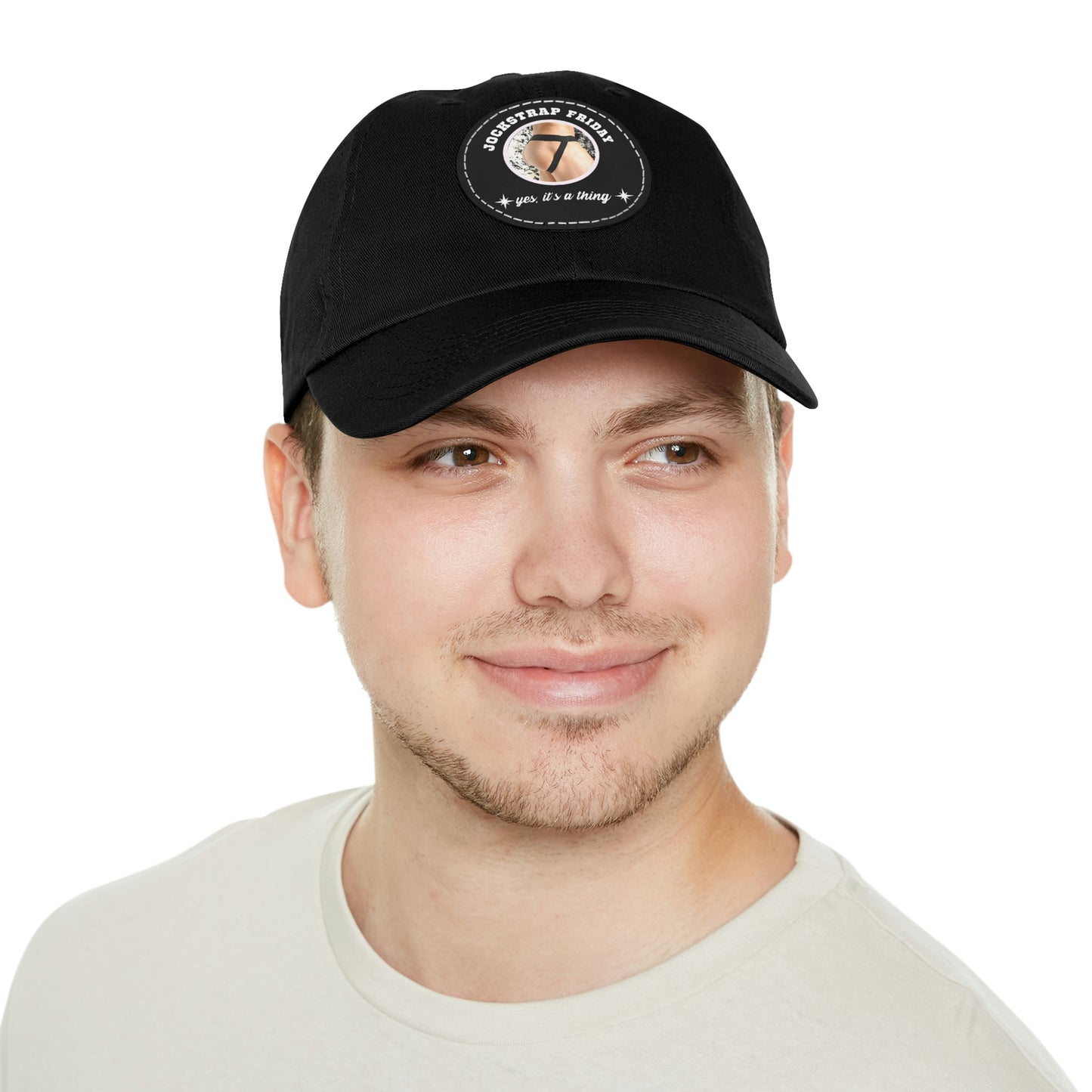 Jockstrap Friday cap with Leather Patch (Round)