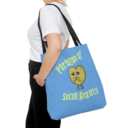 Paragon of Social Anxiety Rewd Tees 18" x 17" Tote Bag (AOP)