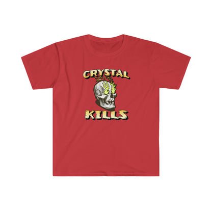 Crystal Kills Unisex Softstyle T-Shirt for clean and sober people in recovery