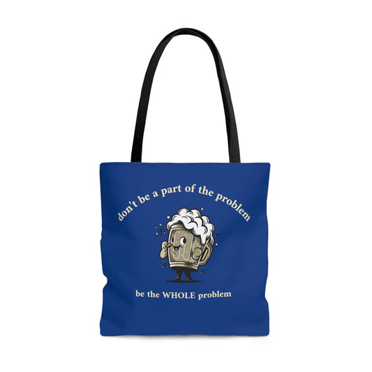 A Part of the Problem Rewd Tees 18" x 17" Beach Tote Bag (AOP)