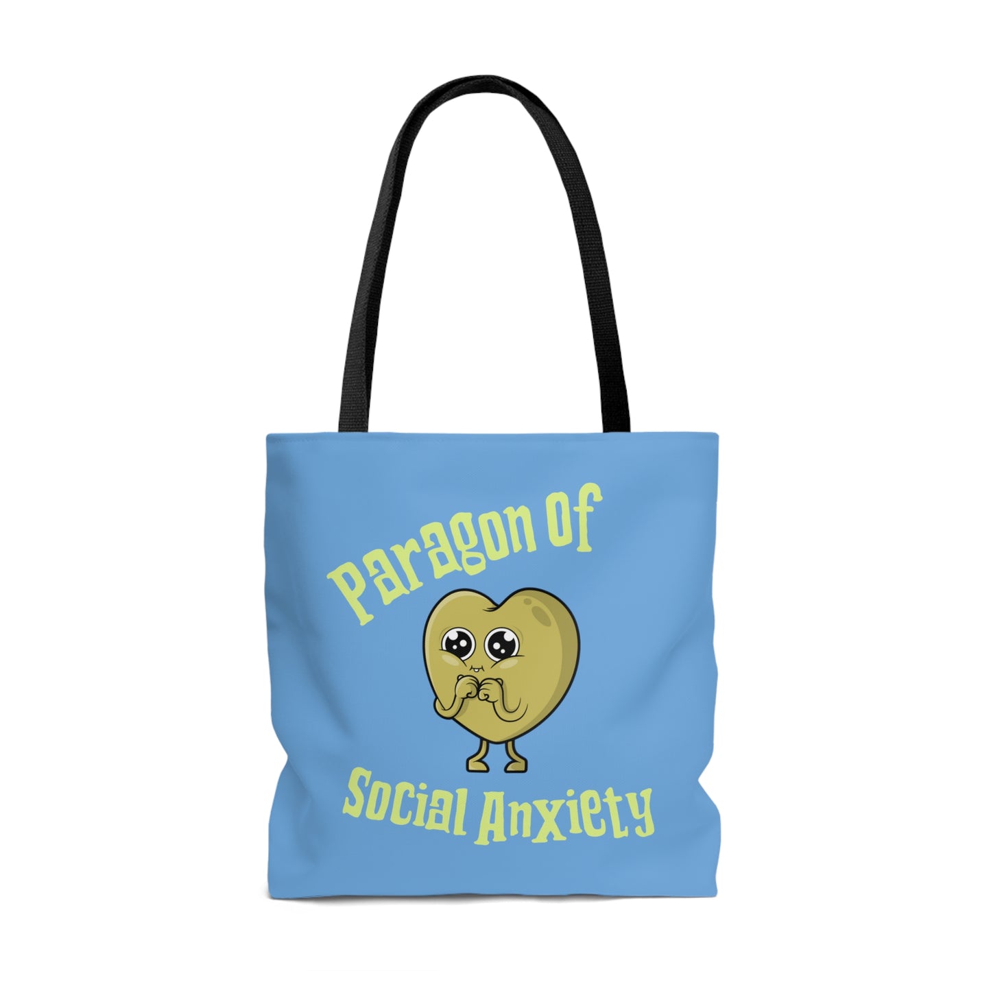 Paragon of Social Anxiety Rewd Tees 18" x 17" Tote Bag (AOP)