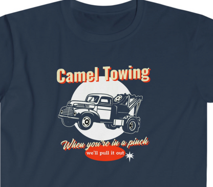 Camel Towing Unisex Softstyle funny T-Shirt