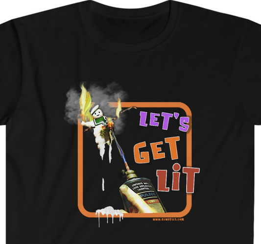 Let's Get Lit Unisex Softstyle funny T-Shirt