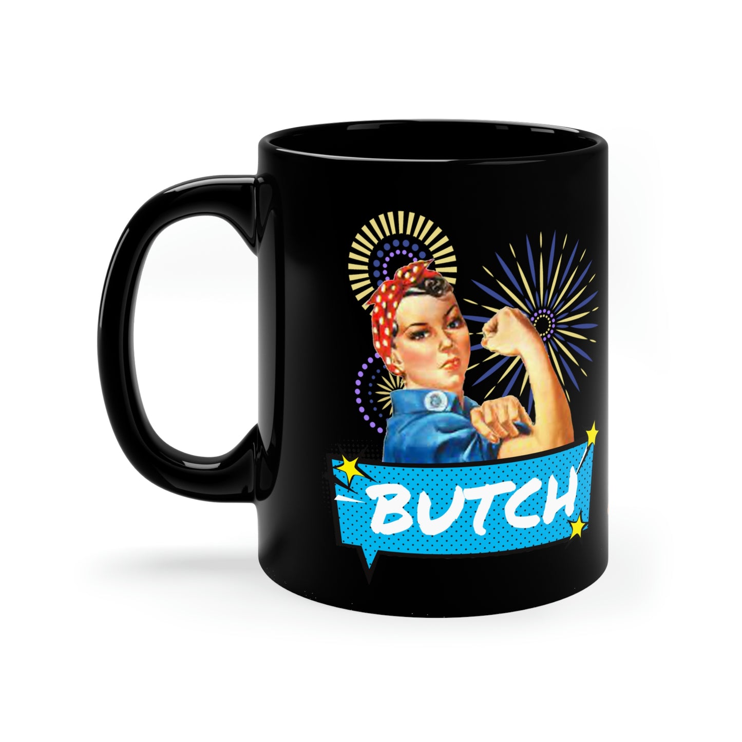 Butch Mug, 11 oz LGBT Black Mug