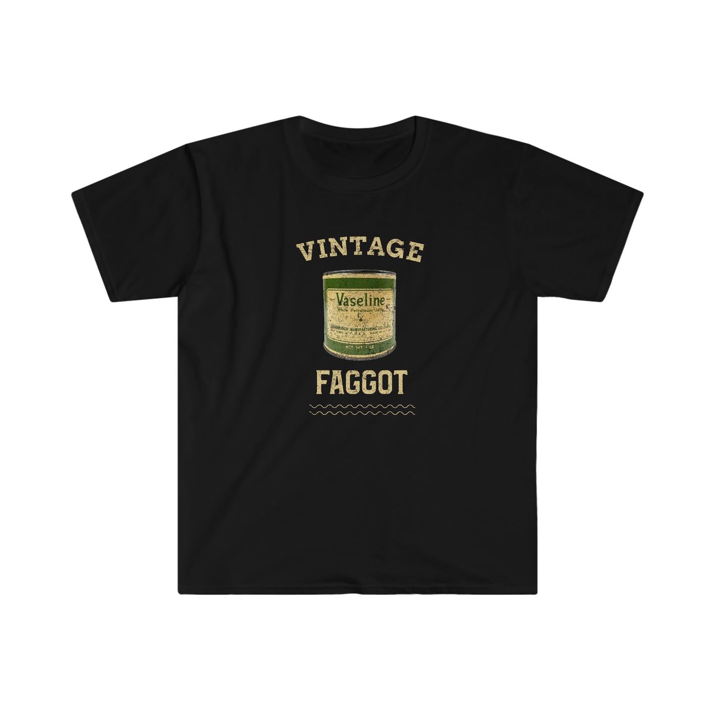 Rewd Tees Vintage Faggot vaseline Unisex Softstyle funny T-Shirt