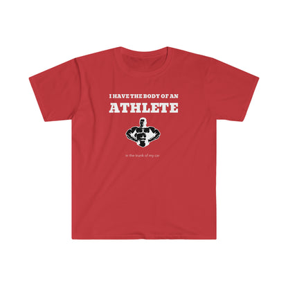 Rewd Tees Athlete's Body Unisex Softstyle funny t-Shirt